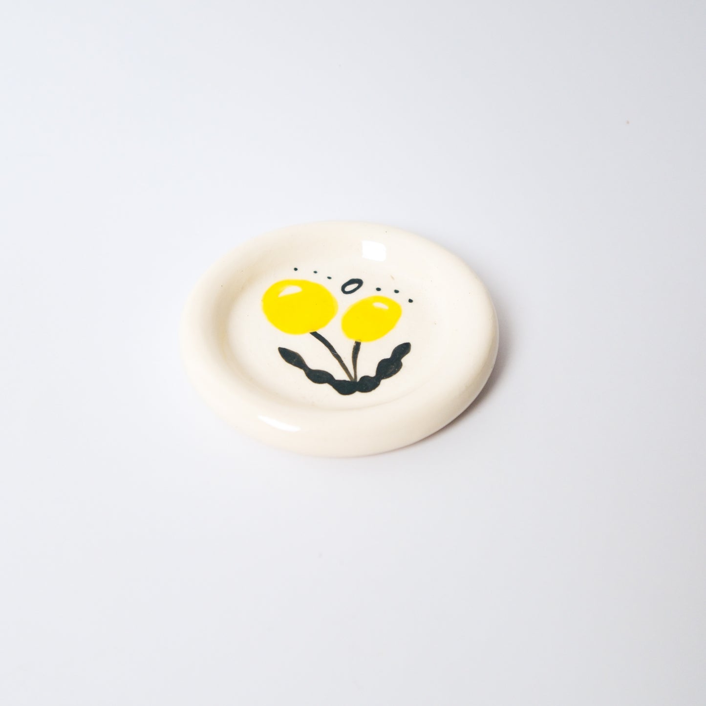 Billy Button Medium Dish in Yellow by Objects by Phoebe — view 3