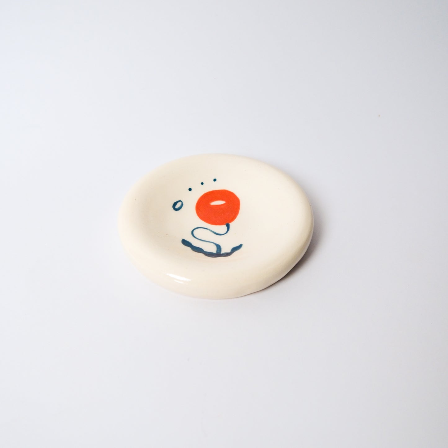 Dewdrop Medium Dish in Orange by Objects by Phoebe — view 3