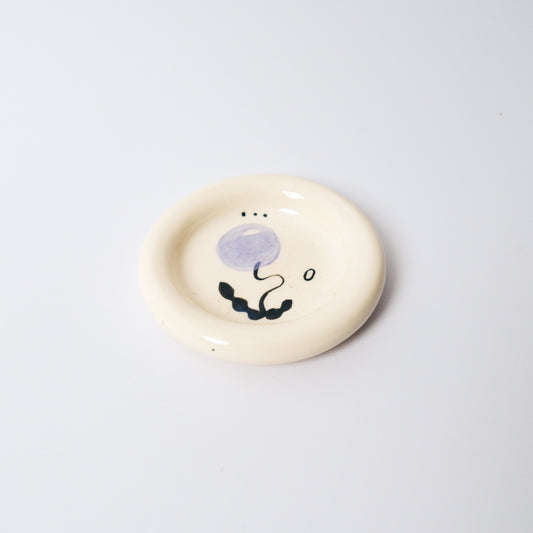 Dewdrop Medium Dish in Purple by Objects by Phoebe — view 2