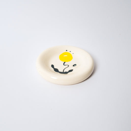 Dewdrop Medium Dish in Yellow by Objects by Phoebe — view 2