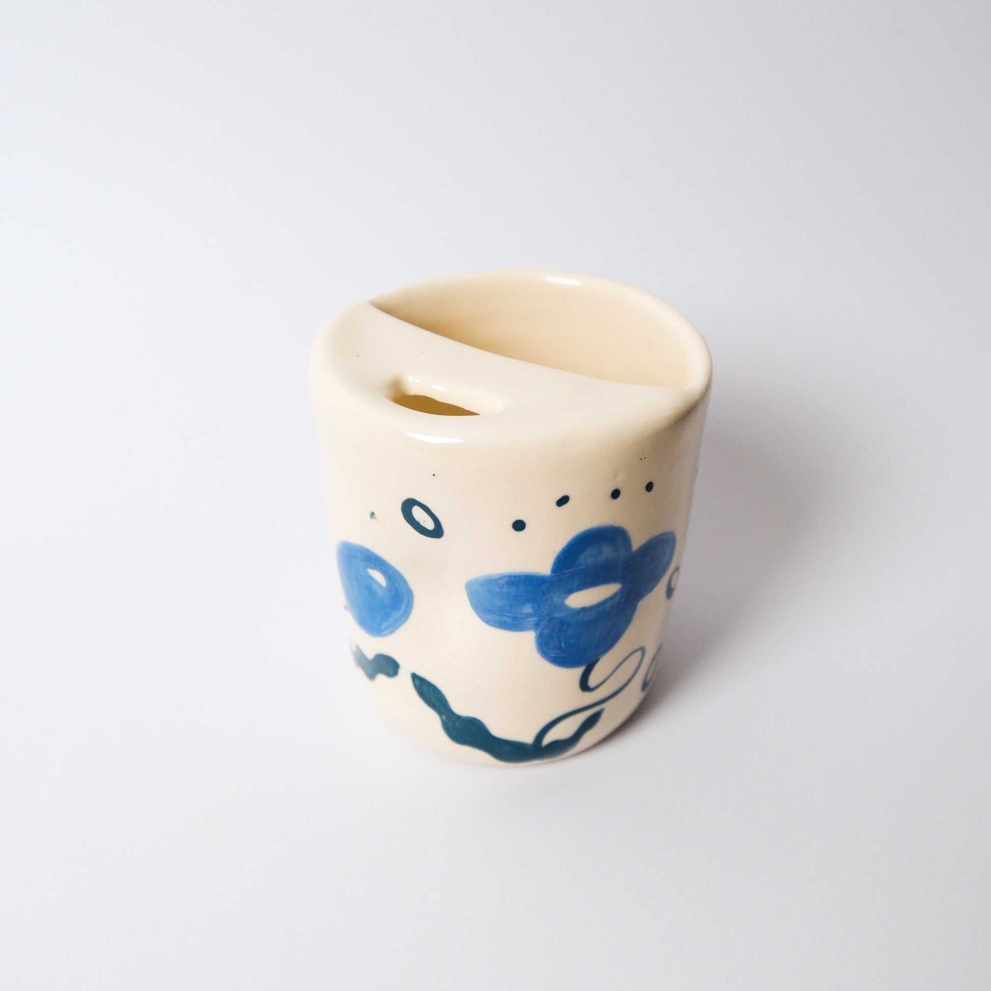 Travel Tumbler in Blue by Objects by Phoebe — view 3