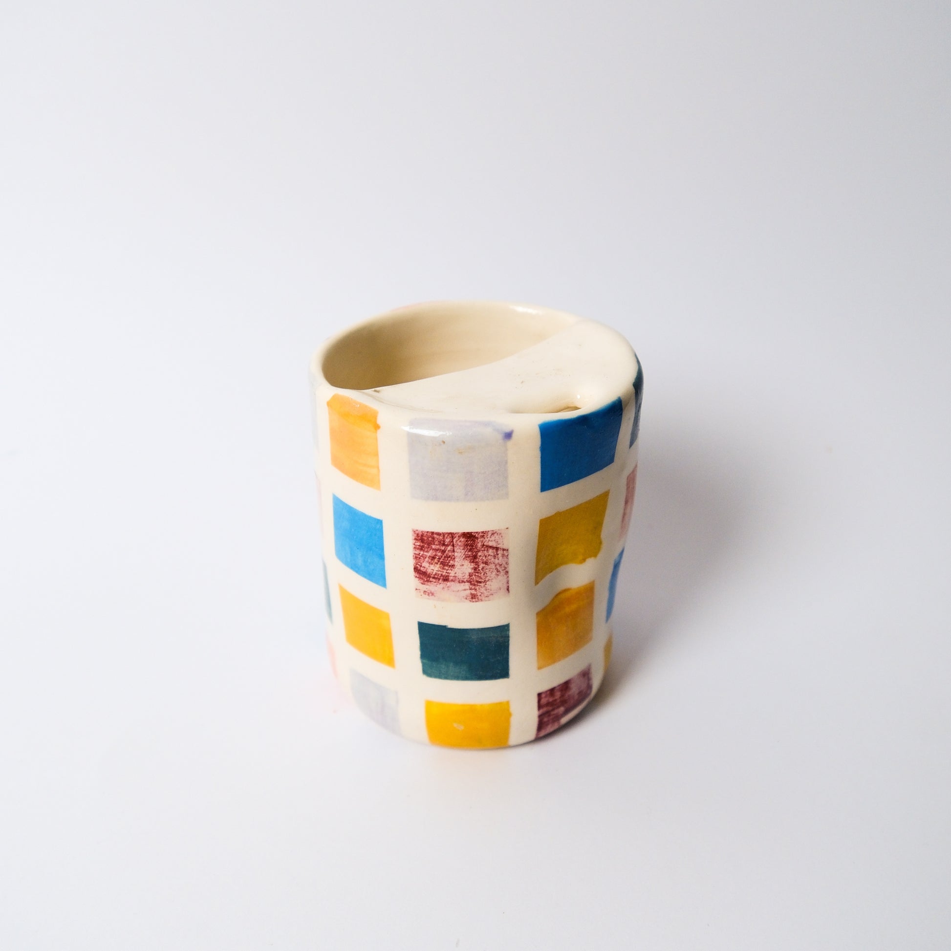 Travel Tumbler in Checkered by Objects by Phoebe