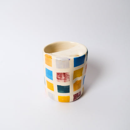 Travel Tumbler in Checkered by Objects by Phoebe