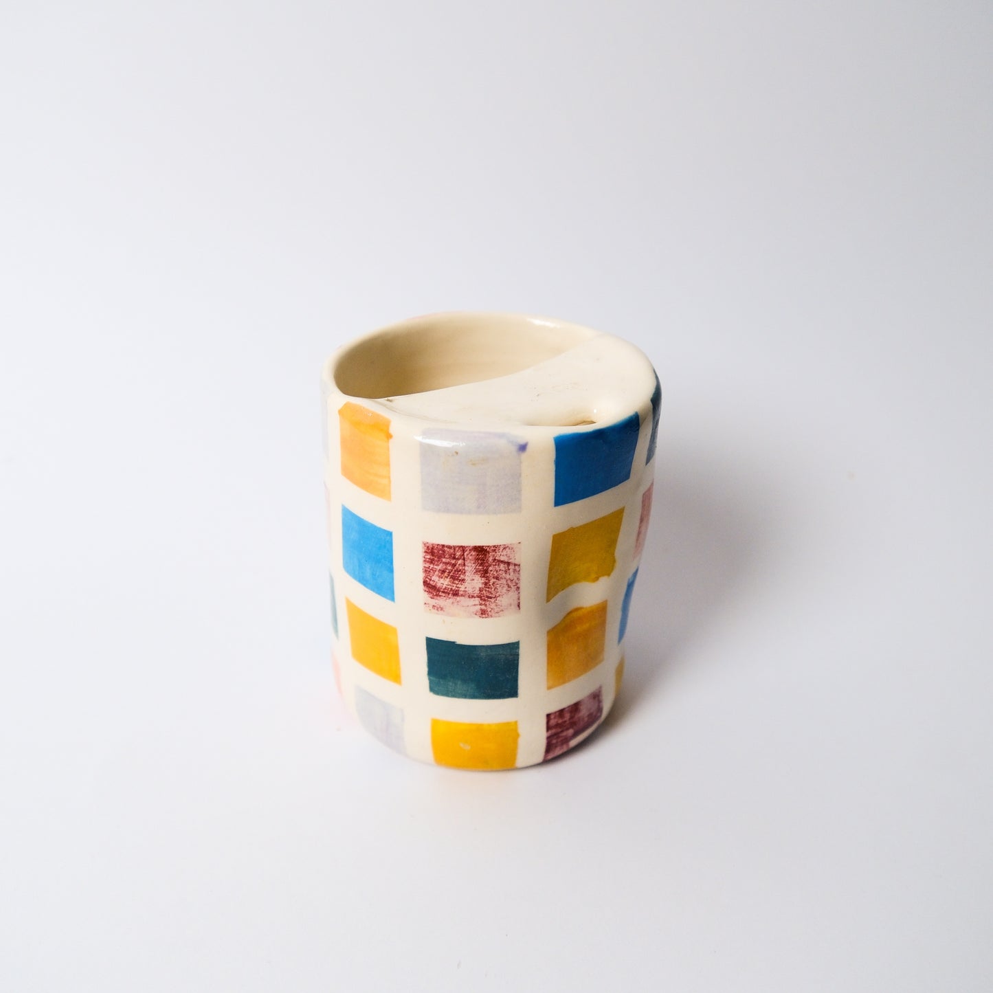 Travel Tumbler in Checkered by Objects by Phoebe — view 2