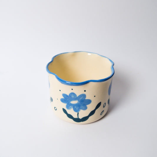 Wildflower Matcha Bowl in Blue by Objects by Phoebe
