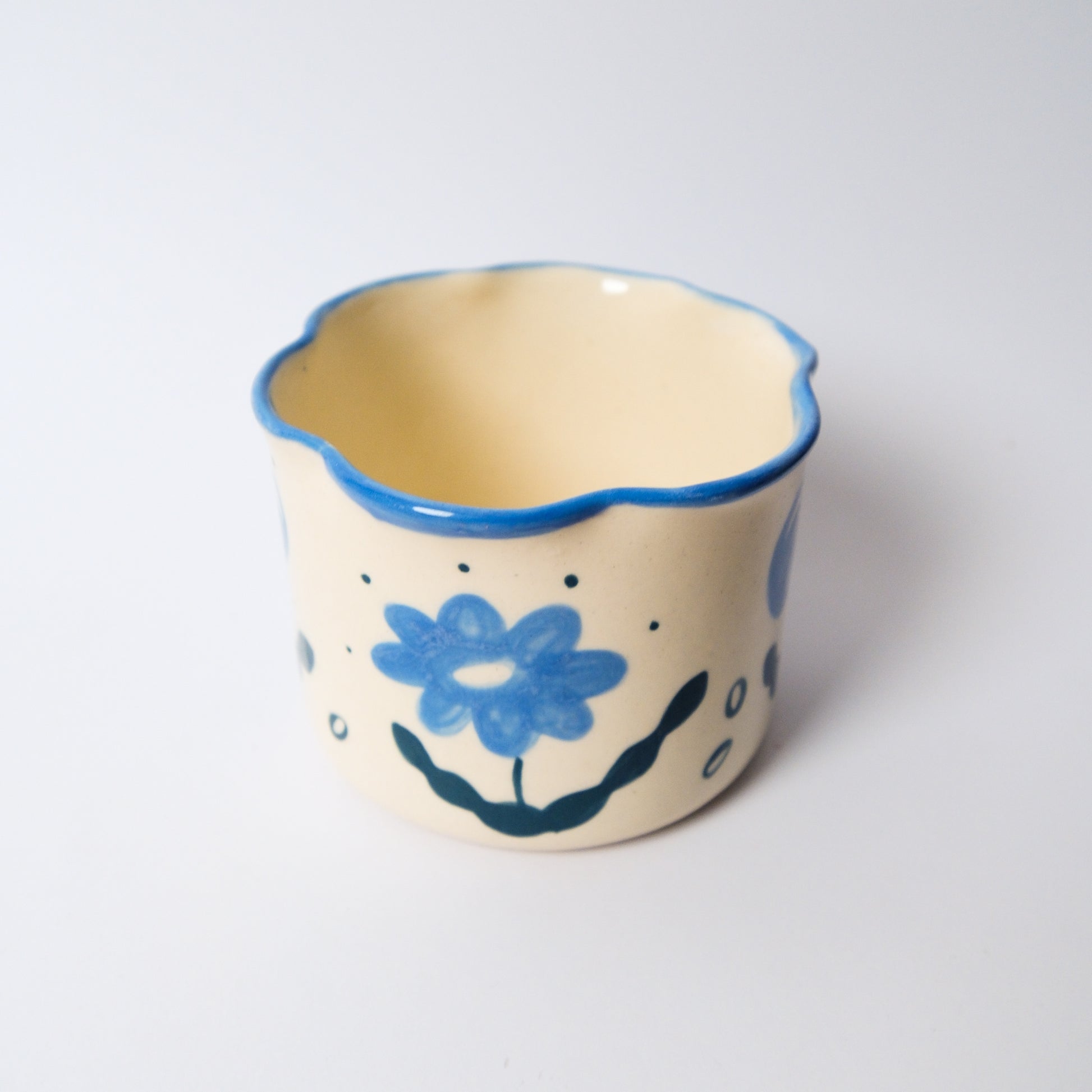 Wildflower Matcha Bowl in Blue by Objects by Phoebe — view 3