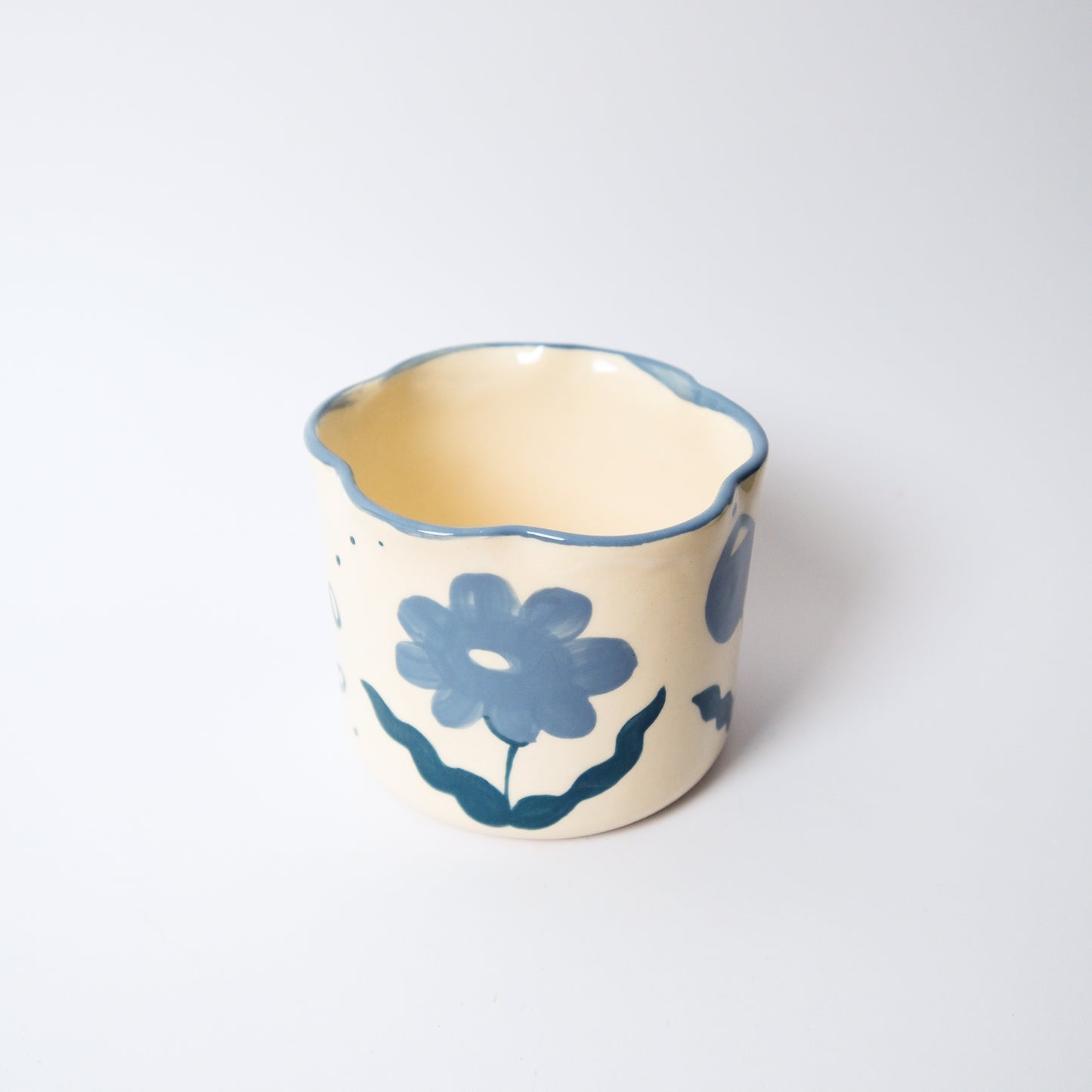 Wildflower Matcha Bowl in Blue by Objects by Phoebe — view 4