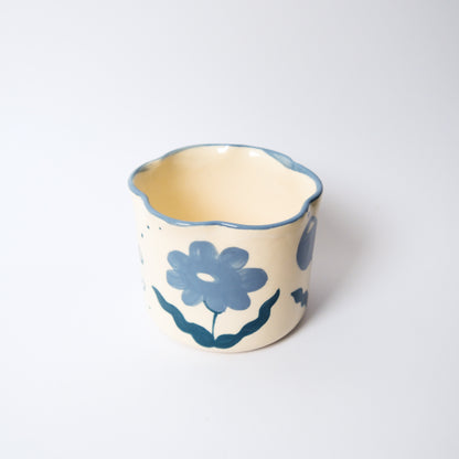 Wildflower Matcha Bowl in Blue Grey by Objects by Phoebe