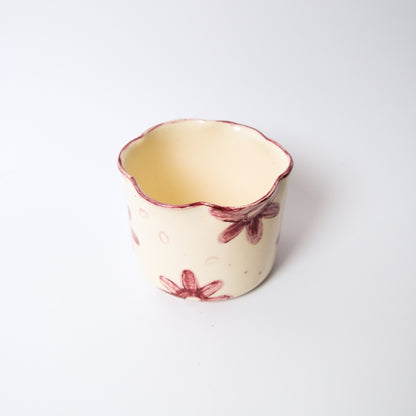 Wildflower Matcha Bowl in Burgundy by Objects by Phoebe — view 6
