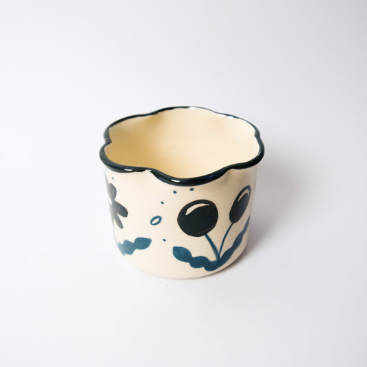 Wildflower Matcha Bowl in Green by Objects by Phoebe