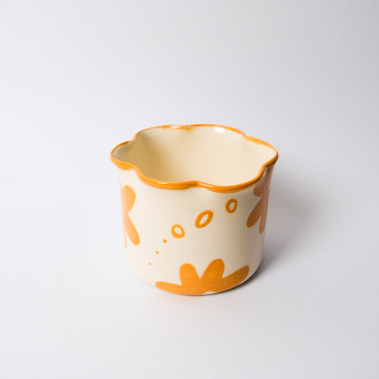 Wildflower Matcha Bowl in Orange by Objects by Phoebe
