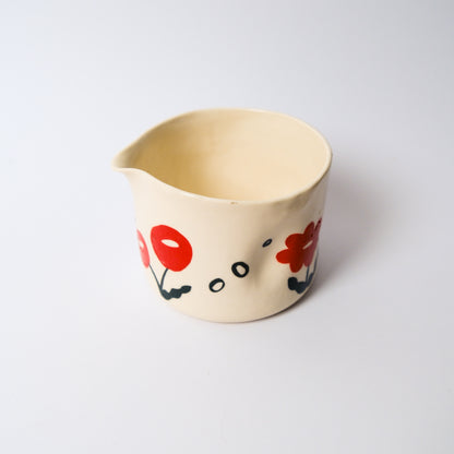 Wildflower Matcha Bowl in Red by Objects by Phoebe — view 2