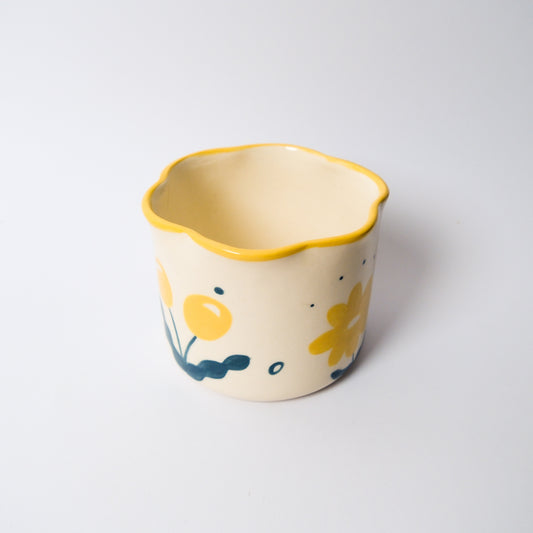 Wildflower Matcha Bowl in Yellow by Objects by Phoebe