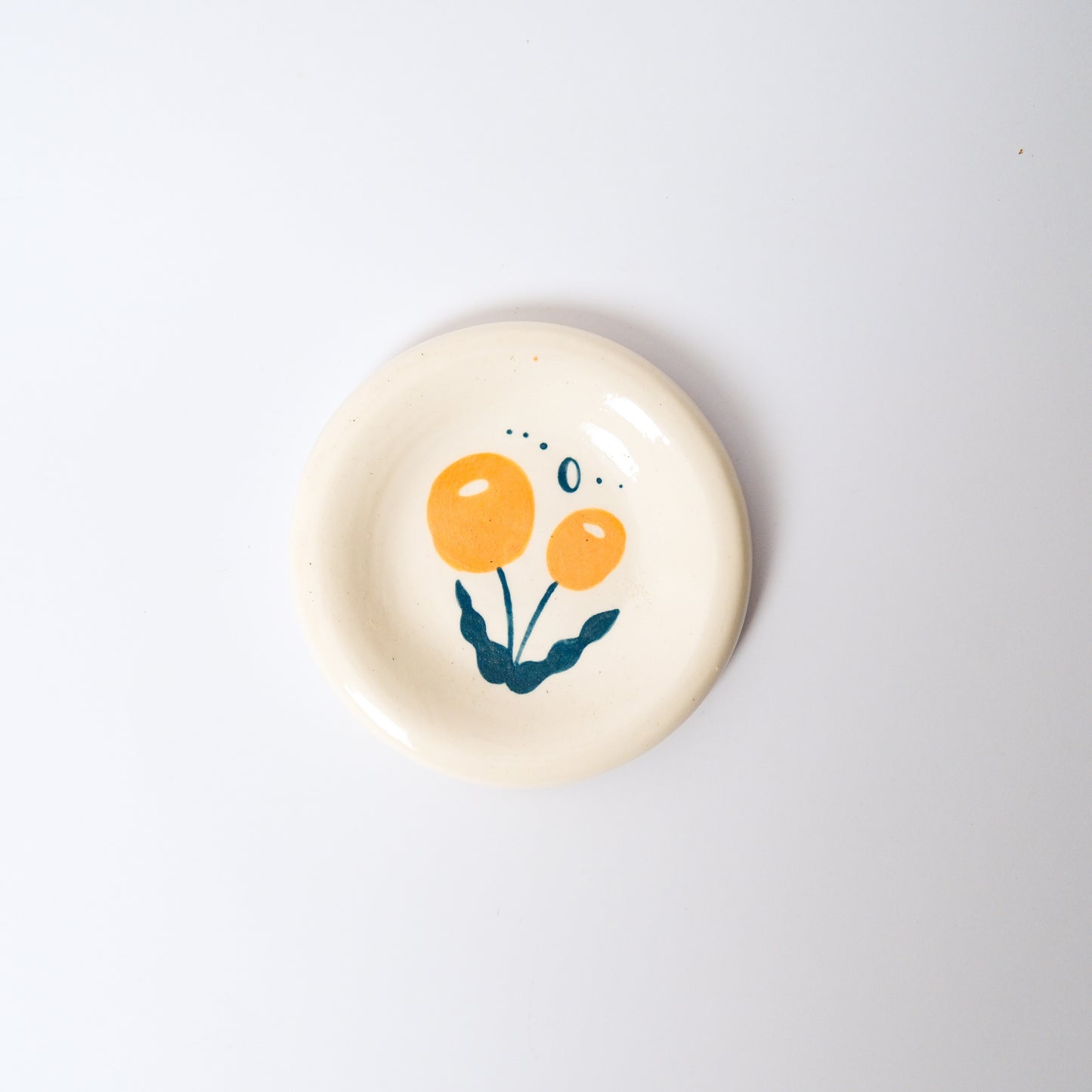 Billy Button Medium Dish in Mustard by Objects by Phoebe