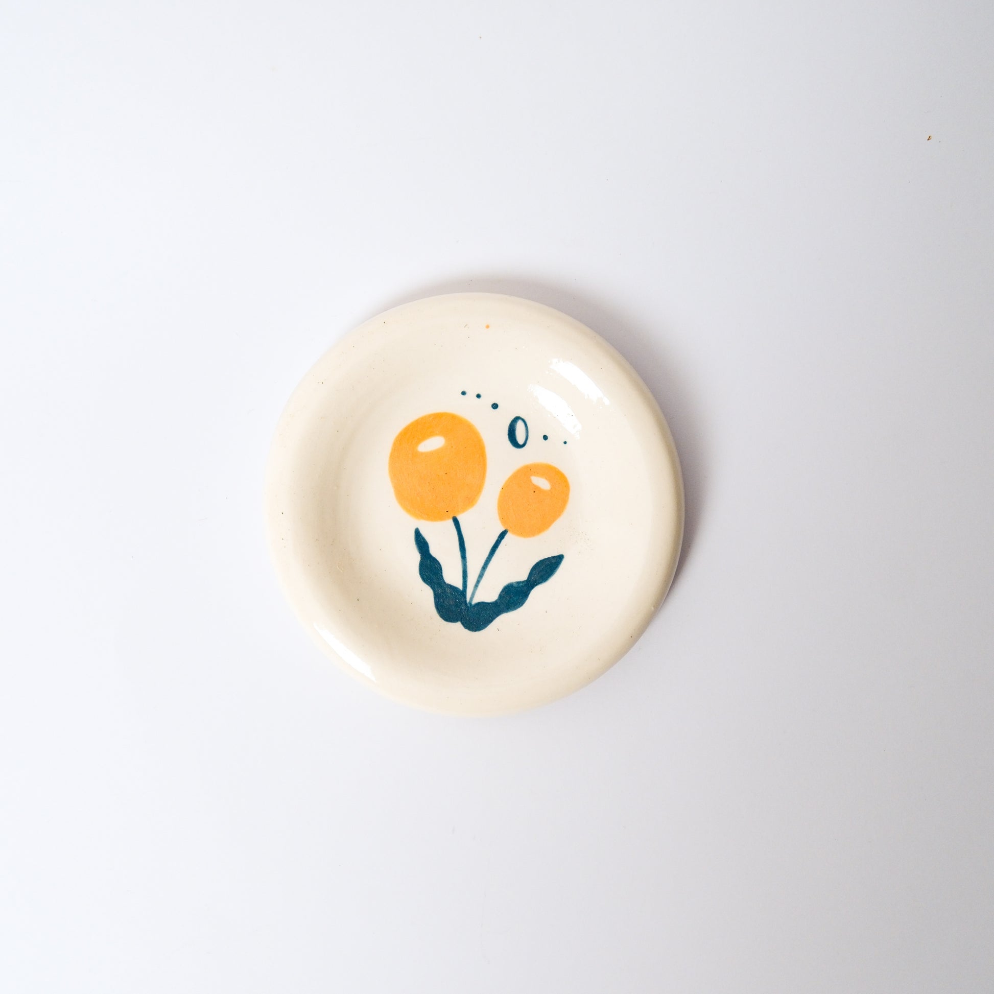 Billy Button Medium Dish in Mustard by Objects by Phoebe