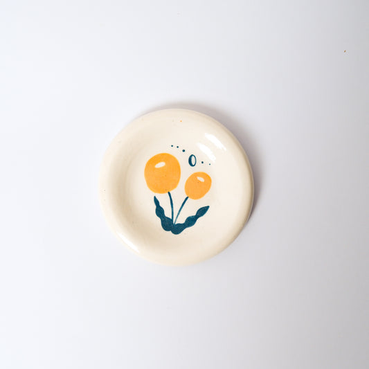 Billy Button Medium Dish in Mustard by Objects by Phoebe