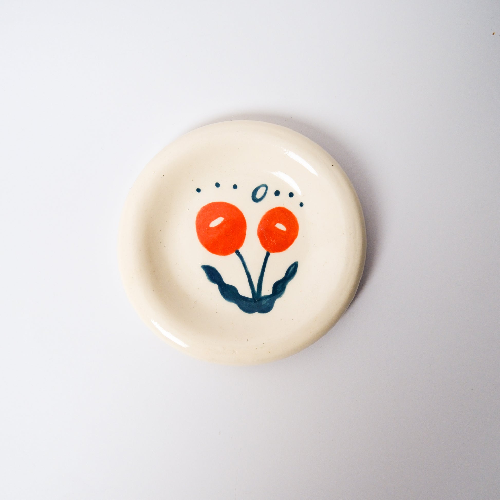 Billy Button Medium Dish in Orange by Objects by Phoebe