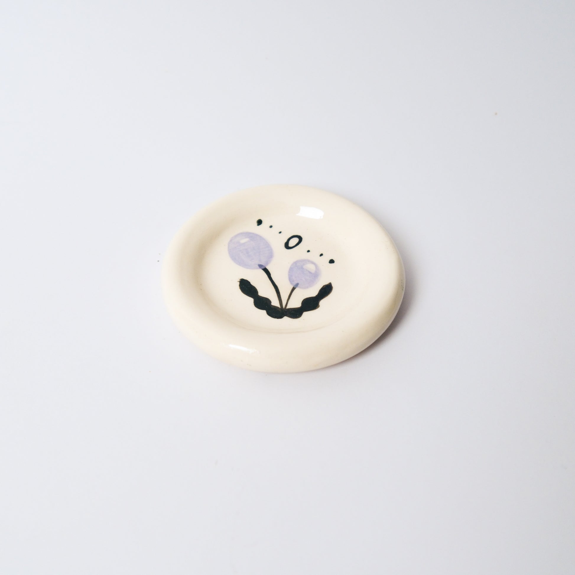 Billy Button Medium Dish in Purple by Objects by Phoebe — view 2