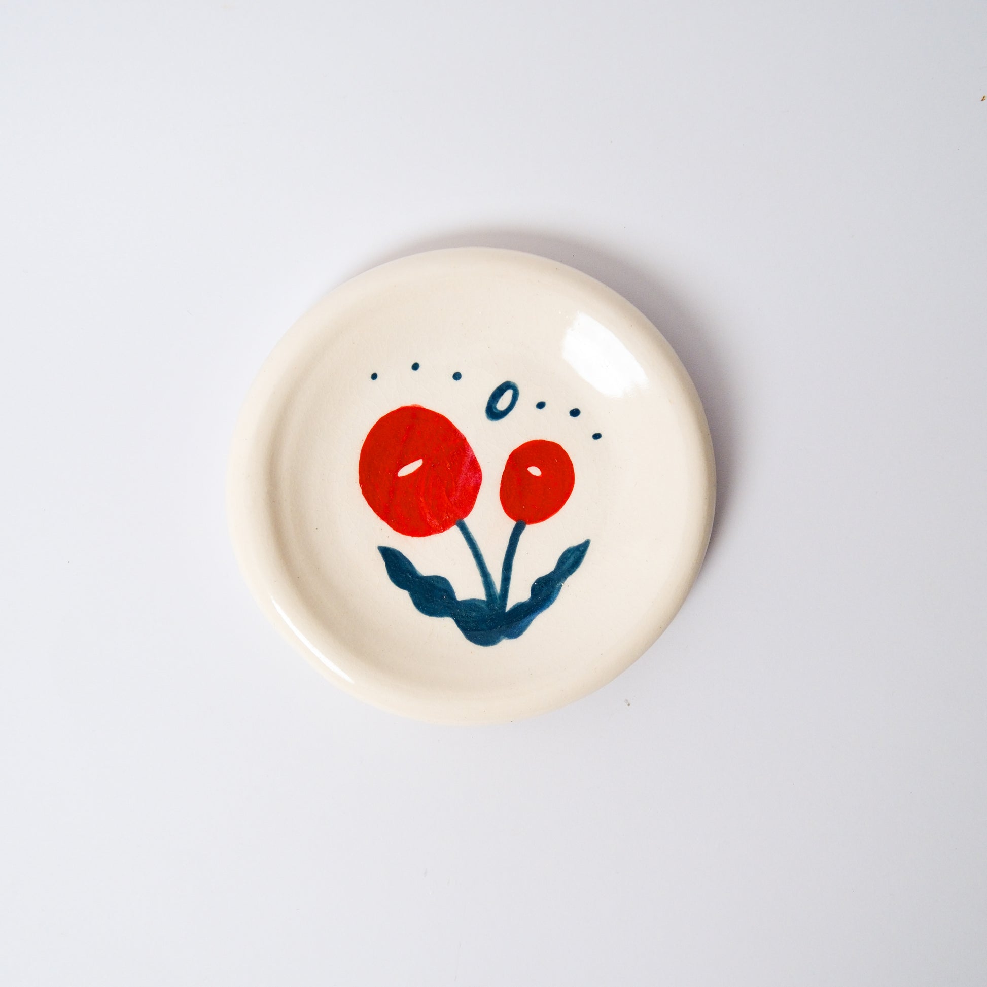 Billy Button Medium Dish in Red by Objects by Phoebe