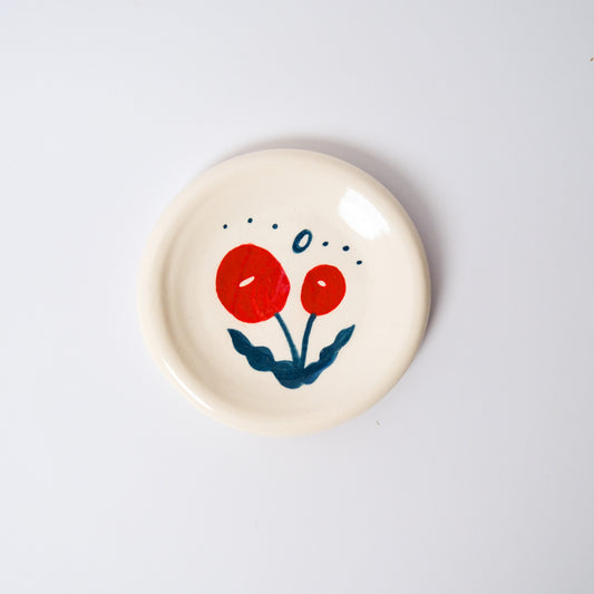 Billy Button Medium Dish in Red by Objects by Phoebe