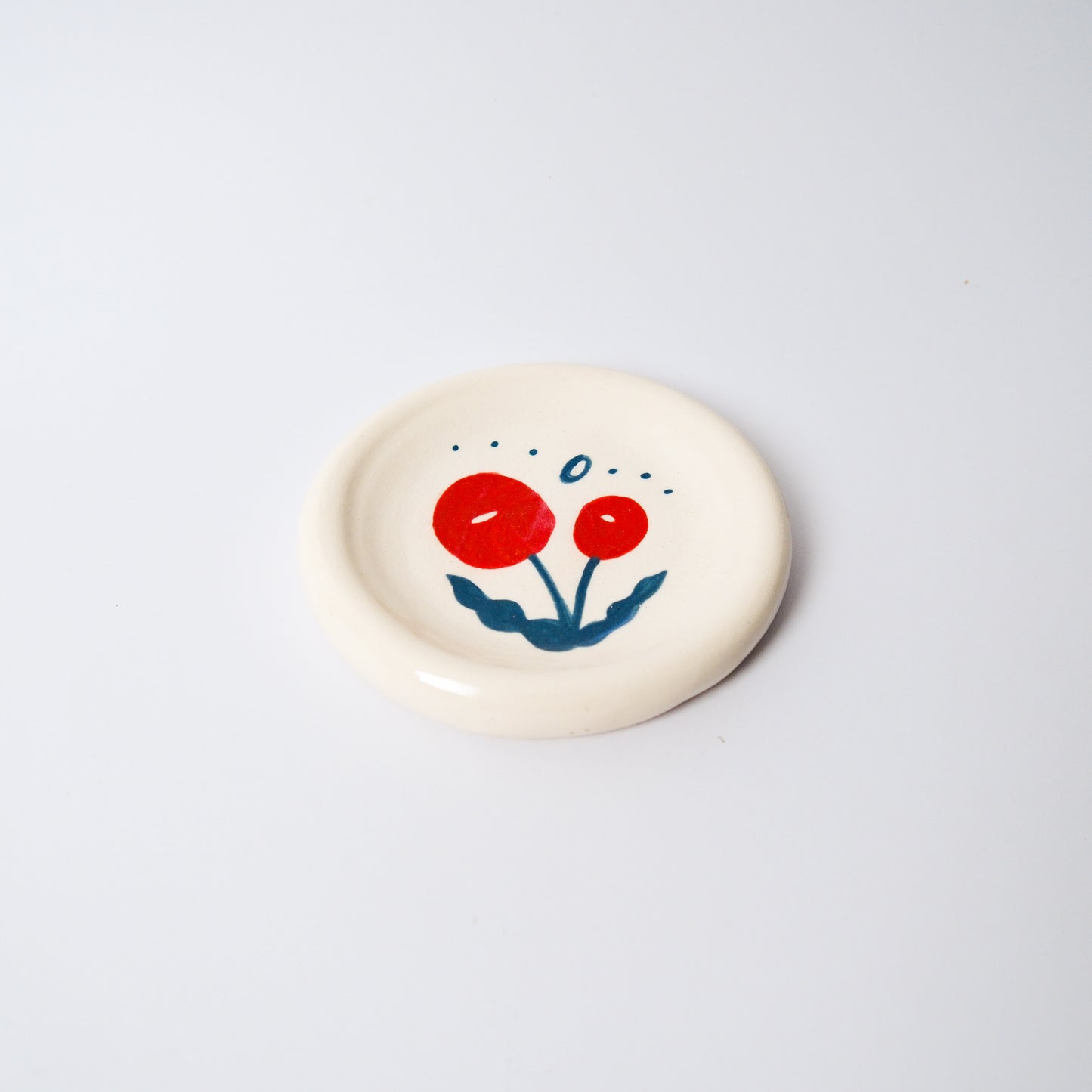 Billy Button Medium Dish in Red by Objects by Phoebe — view 2