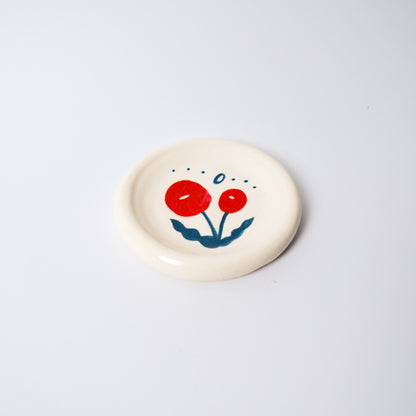 Billy Button Medium Dish in Red by Objects by Phoebe — view 2