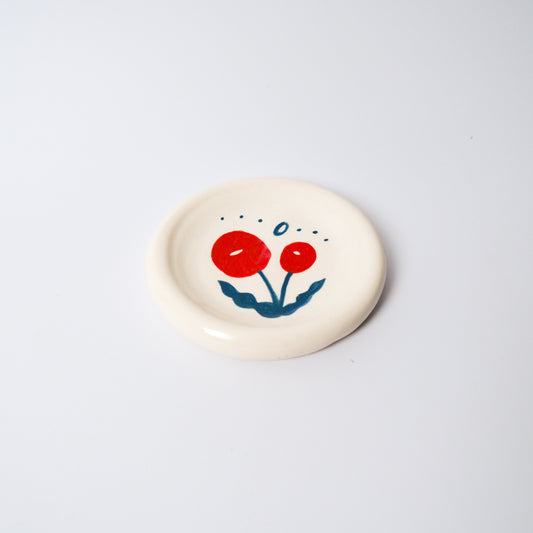 Billy Button Medium Dish in Red by Objects by Phoebe — view 2