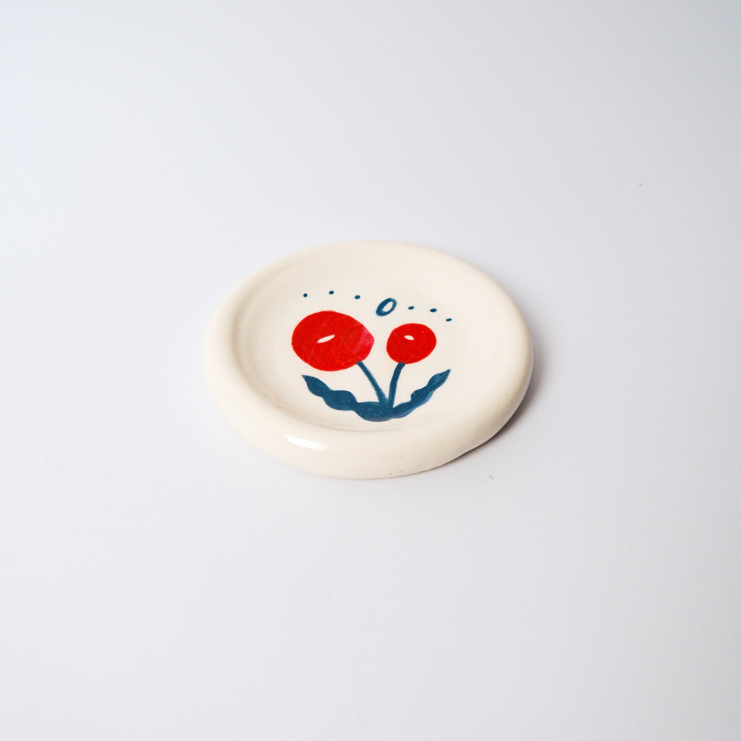 Billy Button Medium Dish in Red by Objects by Phoebe — view 3