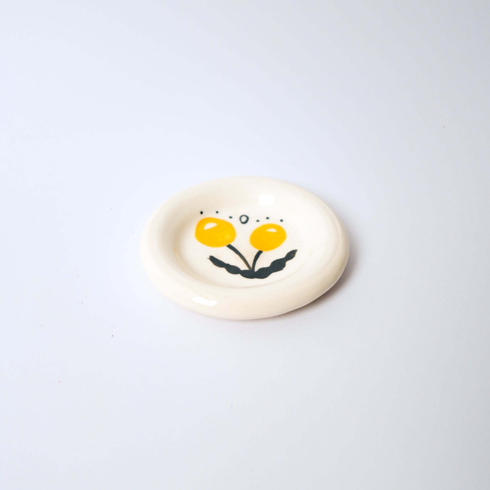 Billy Button Medium Dish in Wattle by Objects by Phoebe — view 3