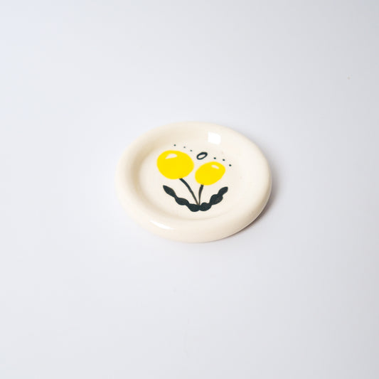 Billy Button Medium Dish in Yellow by Objects by Phoebe — view 2