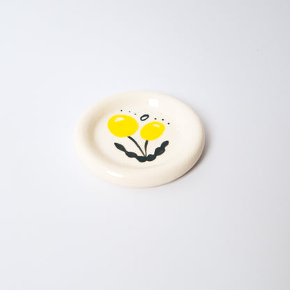 Billy Button Medium Dish in Yellow by Objects by Phoebe — view 3