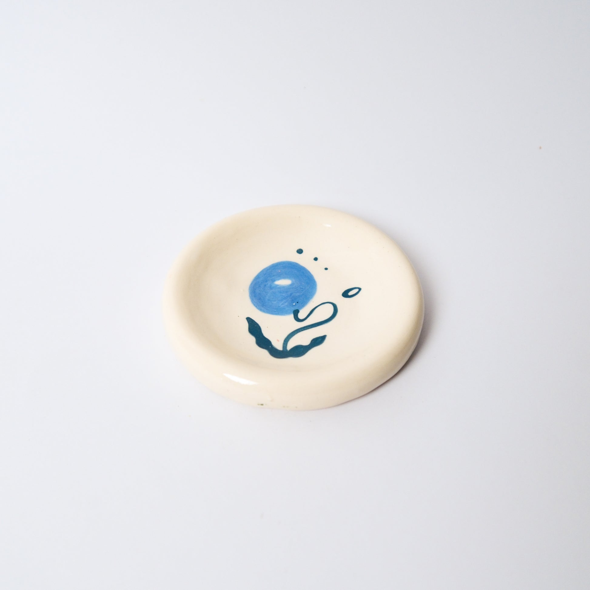 Dewdrop Medium Dish in Blue by Objects by Phoebe — view 2
