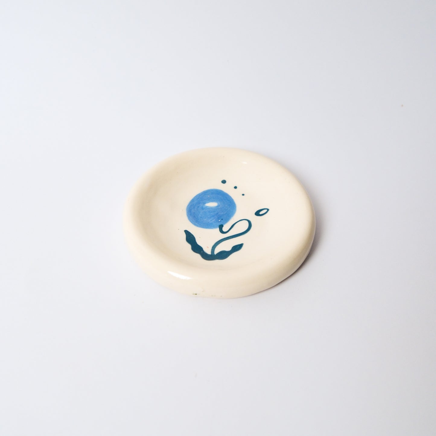 Dewdrop Medium Dish in Blue by Objects by Phoebe — view 3