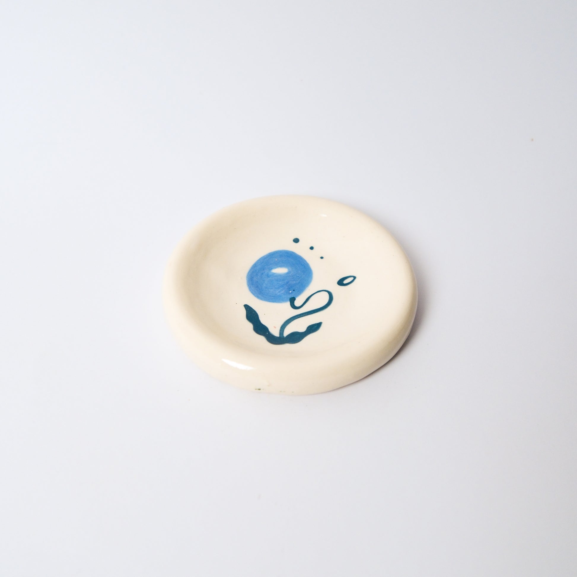 Dewdrop Medium Dish in Blue by Objects by Phoebe — view 3