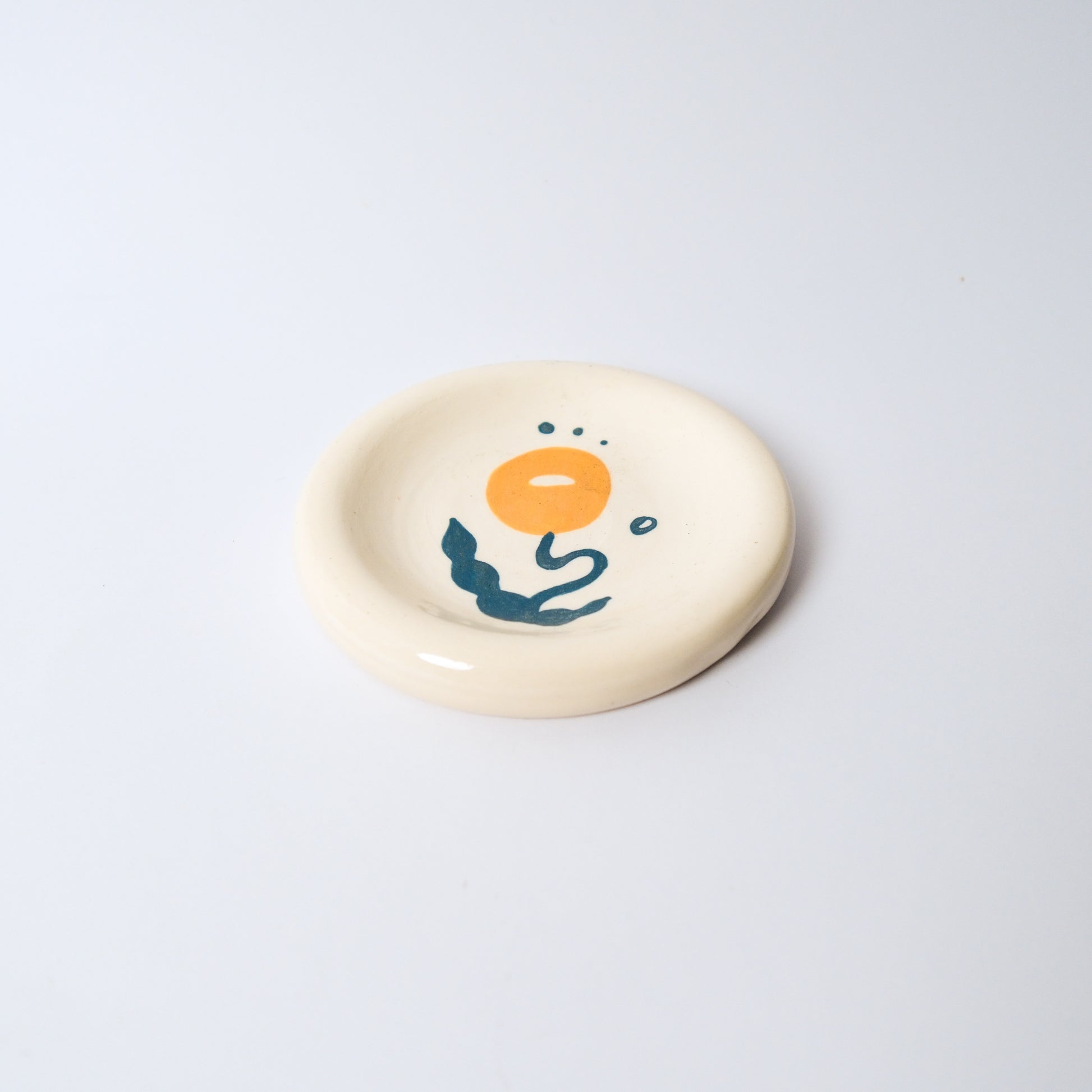 Dewdrop Medium Dish in Mustard by Objects by Phoebe — view 2