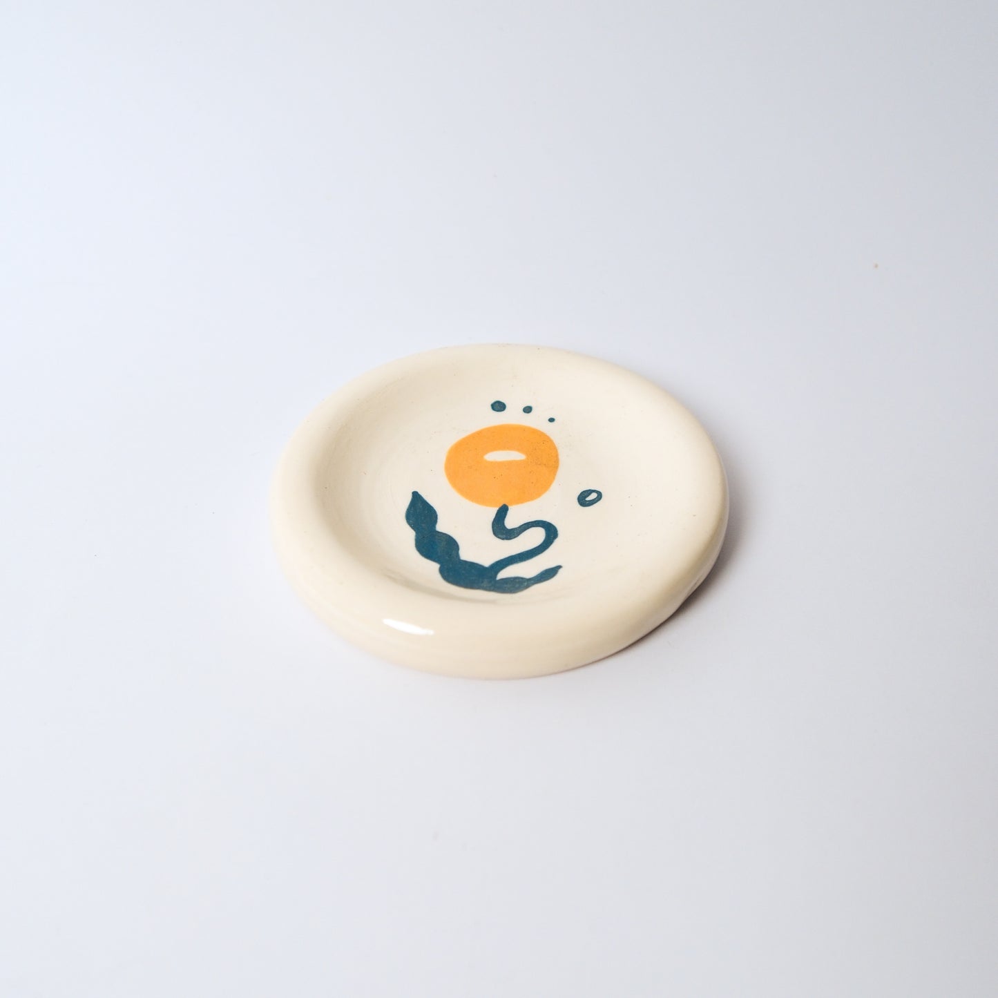 Dewdrop Medium Dish in Mustard by Objects by Phoebe — view 3