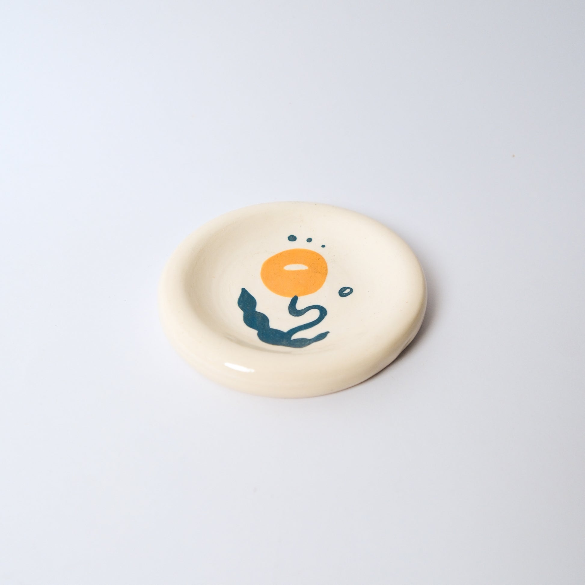 Dewdrop Medium Dish in Mustard by Objects by Phoebe — view 3