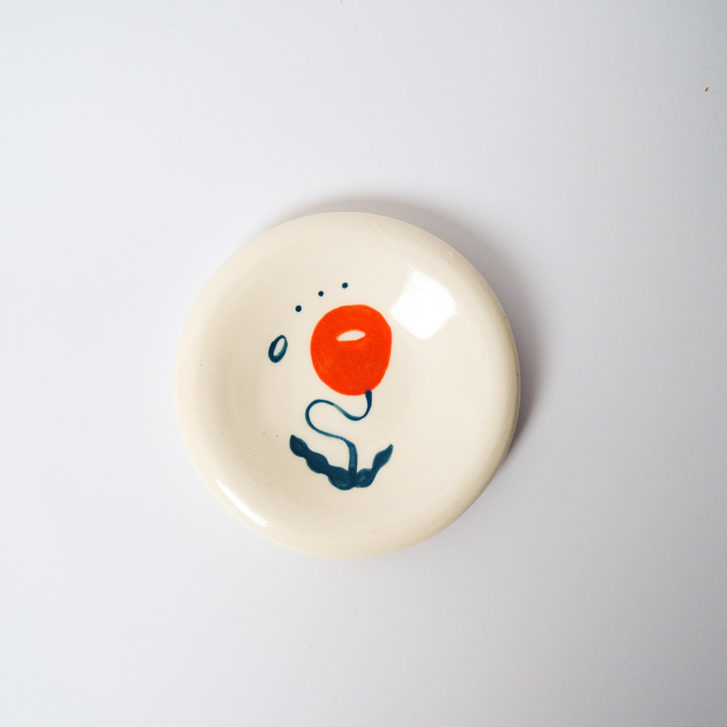 Dewdrop Medium Dish in Orange by Objects by Phoebe