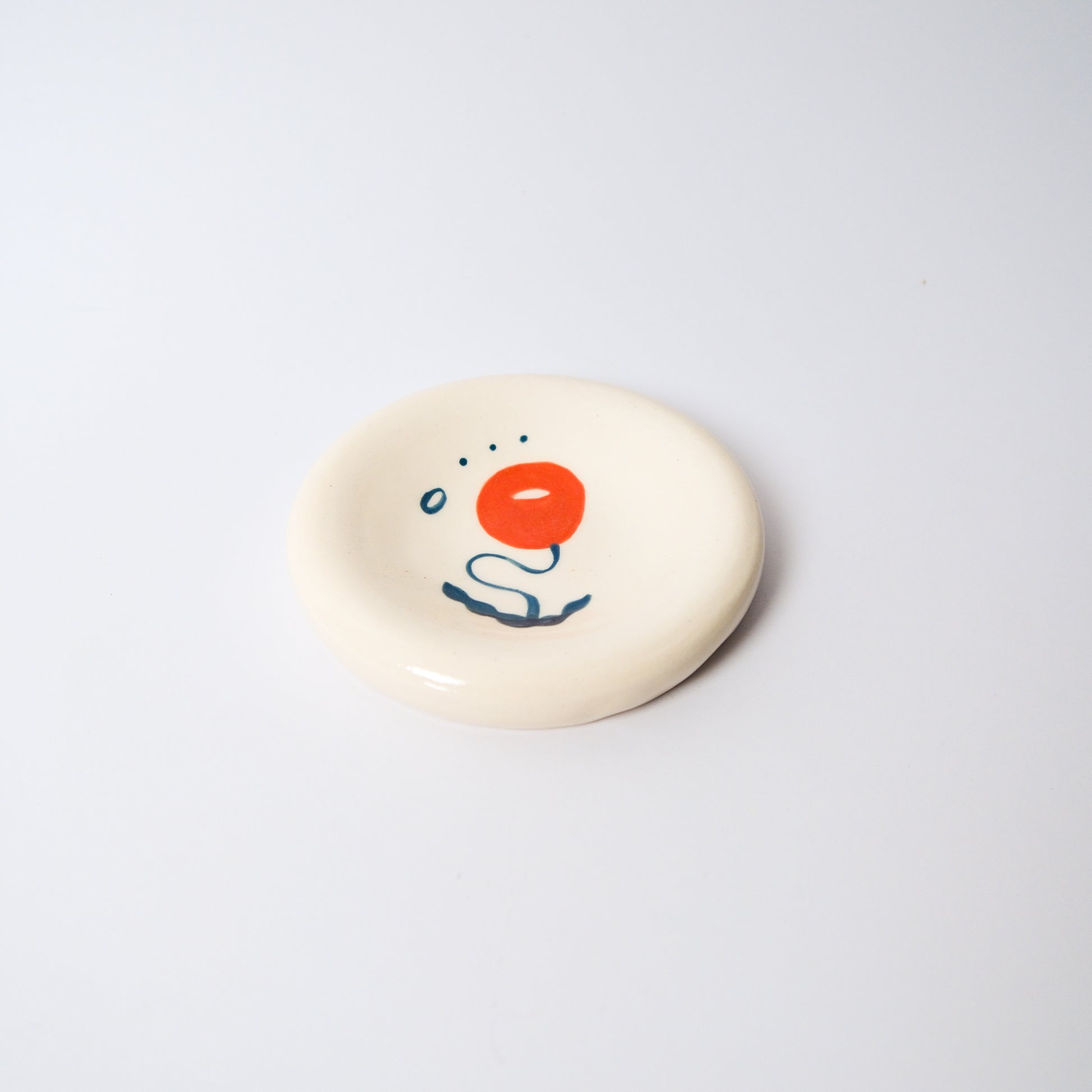 Dewdrop Medium Dish in Orange by Objects by Phoebe — view 3