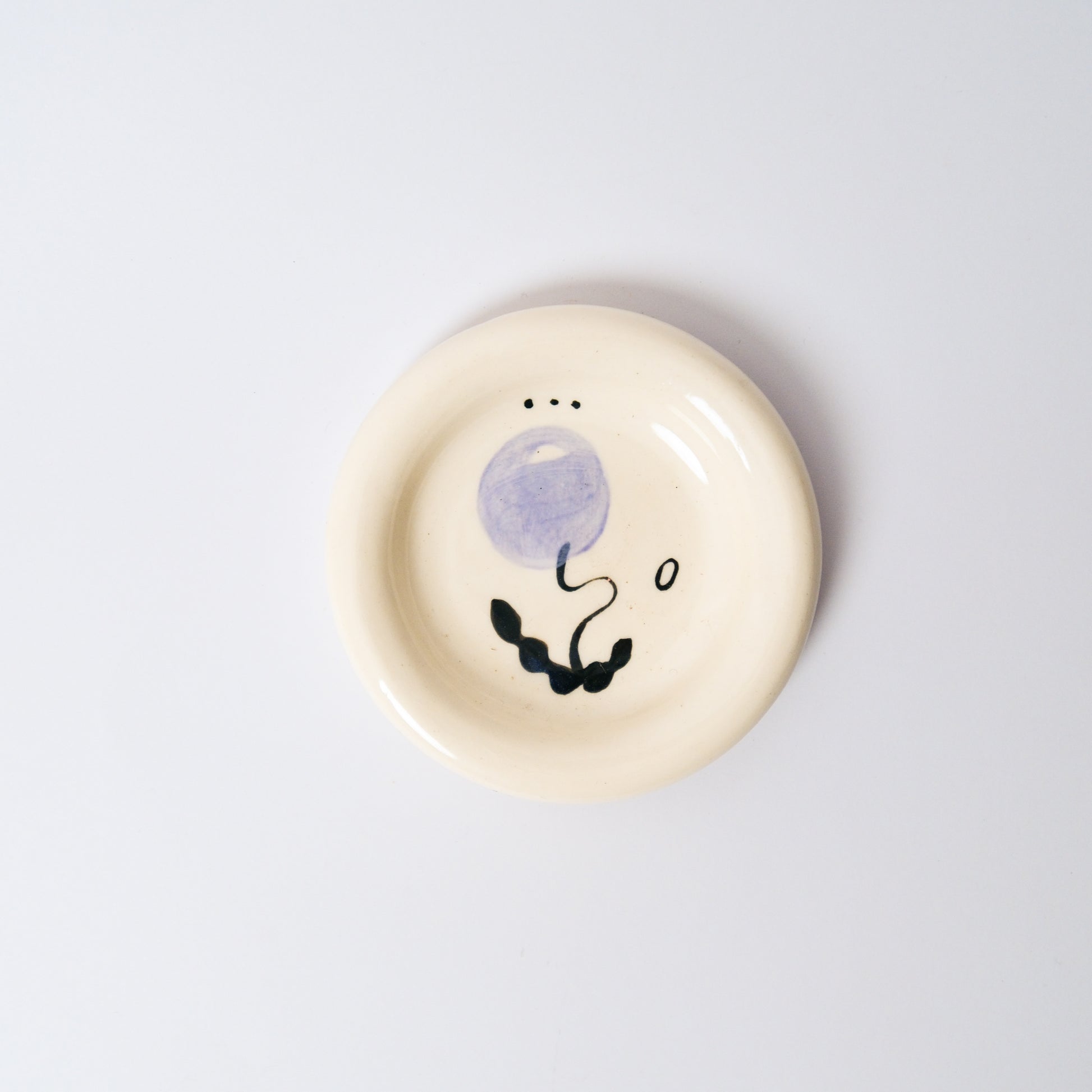 Dewdrop Medium Dish in Purple by Objects by Phoebe