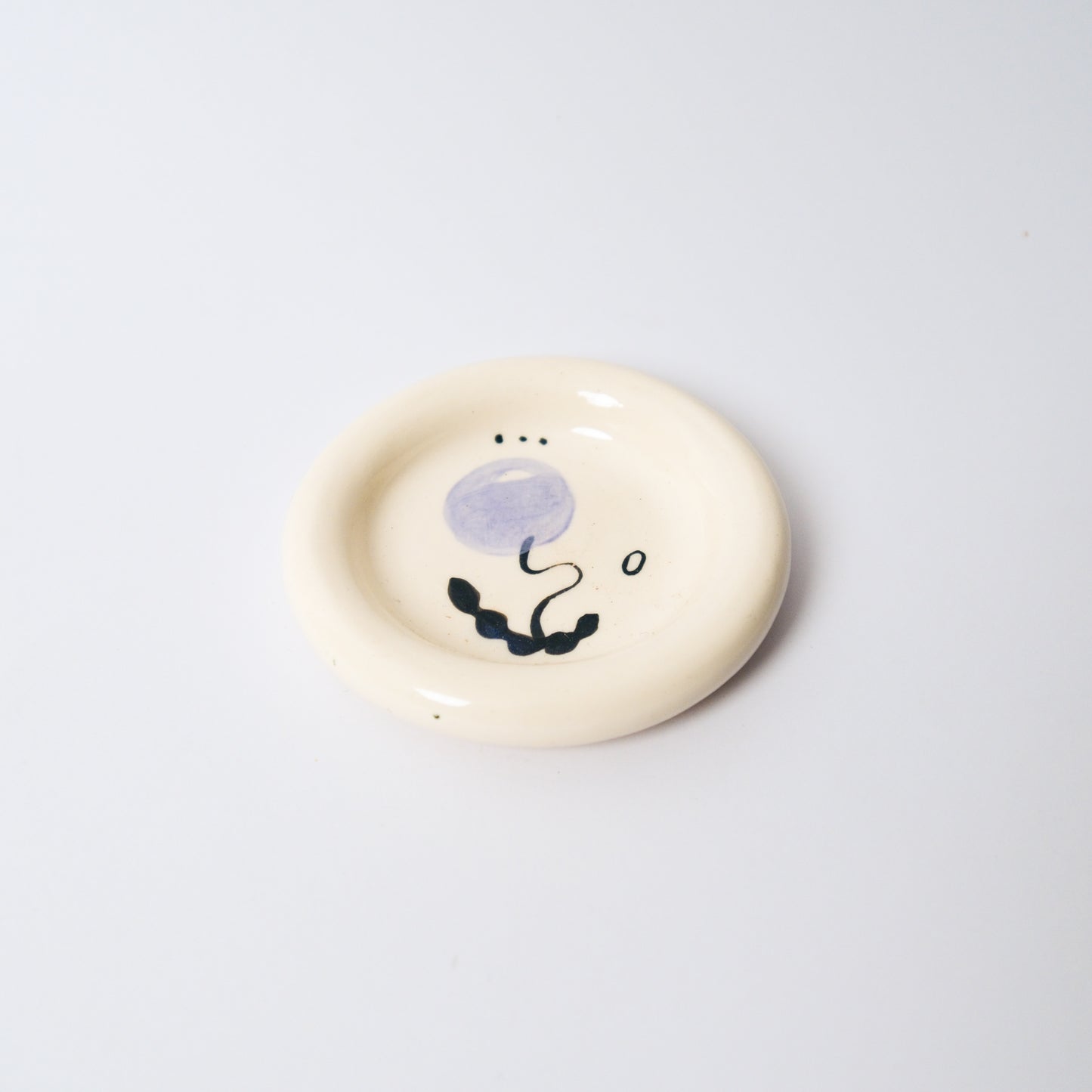 Dewdrop Medium Dish in Purple by Objects by Phoebe — view 2