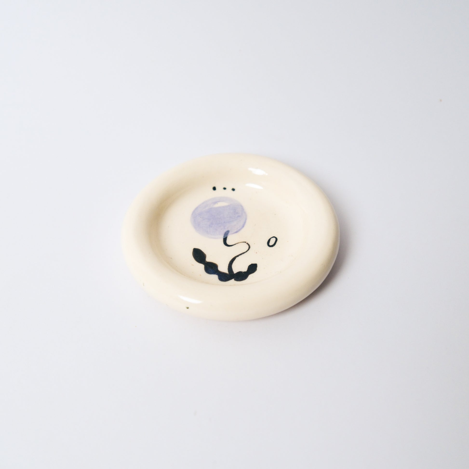 Dewdrop Medium Dish in Purple by Objects by Phoebe — view 2