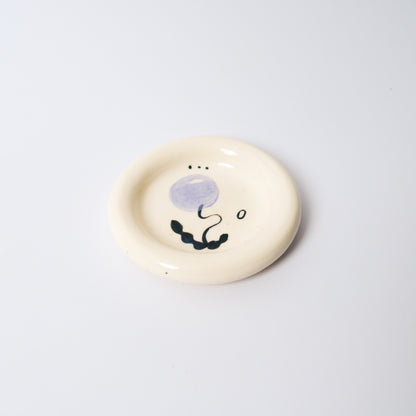 Dewdrop Medium Dish in Purple by Objects by Phoebe — view 2