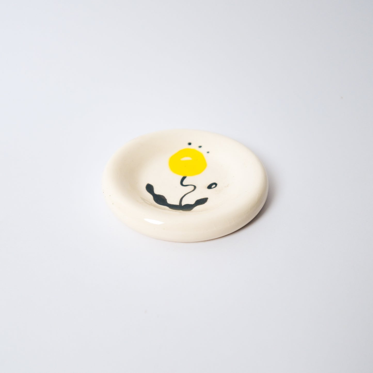 Dewdrop Medium Dish in Yellow by Objects by Phoebe — view 2