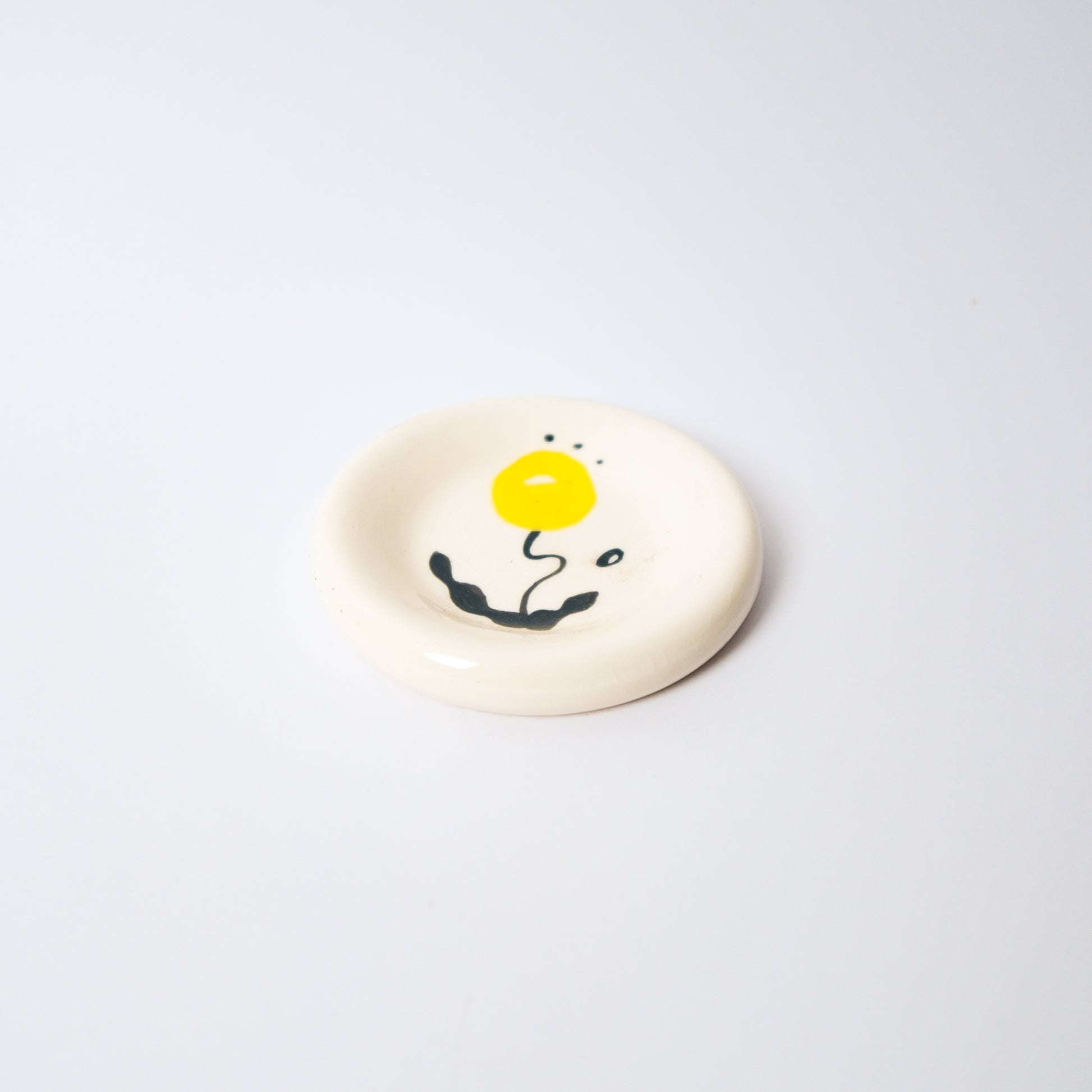 Dewdrop Medium Dish in Yellow by Objects by Phoebe — view 3
