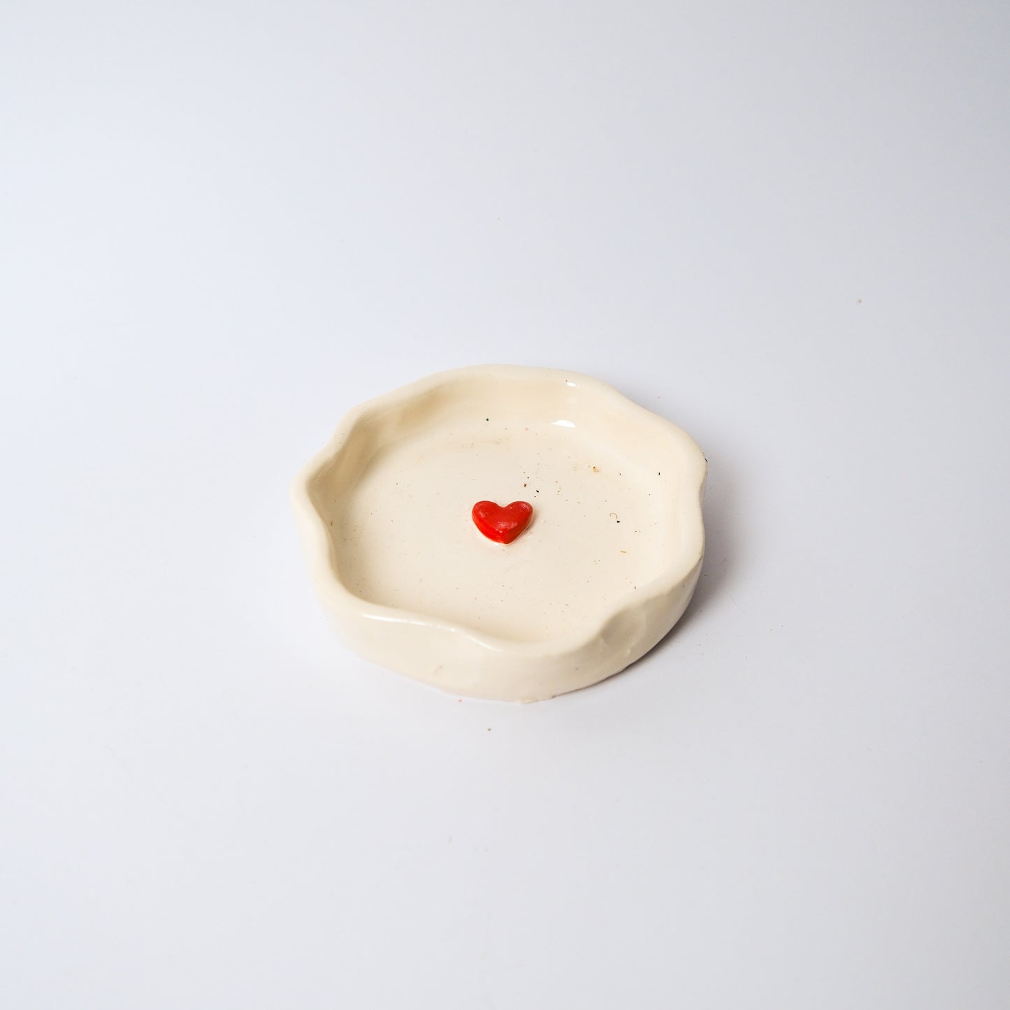 Heart Medium Dish in Red by Objects by Phoebe — view 2