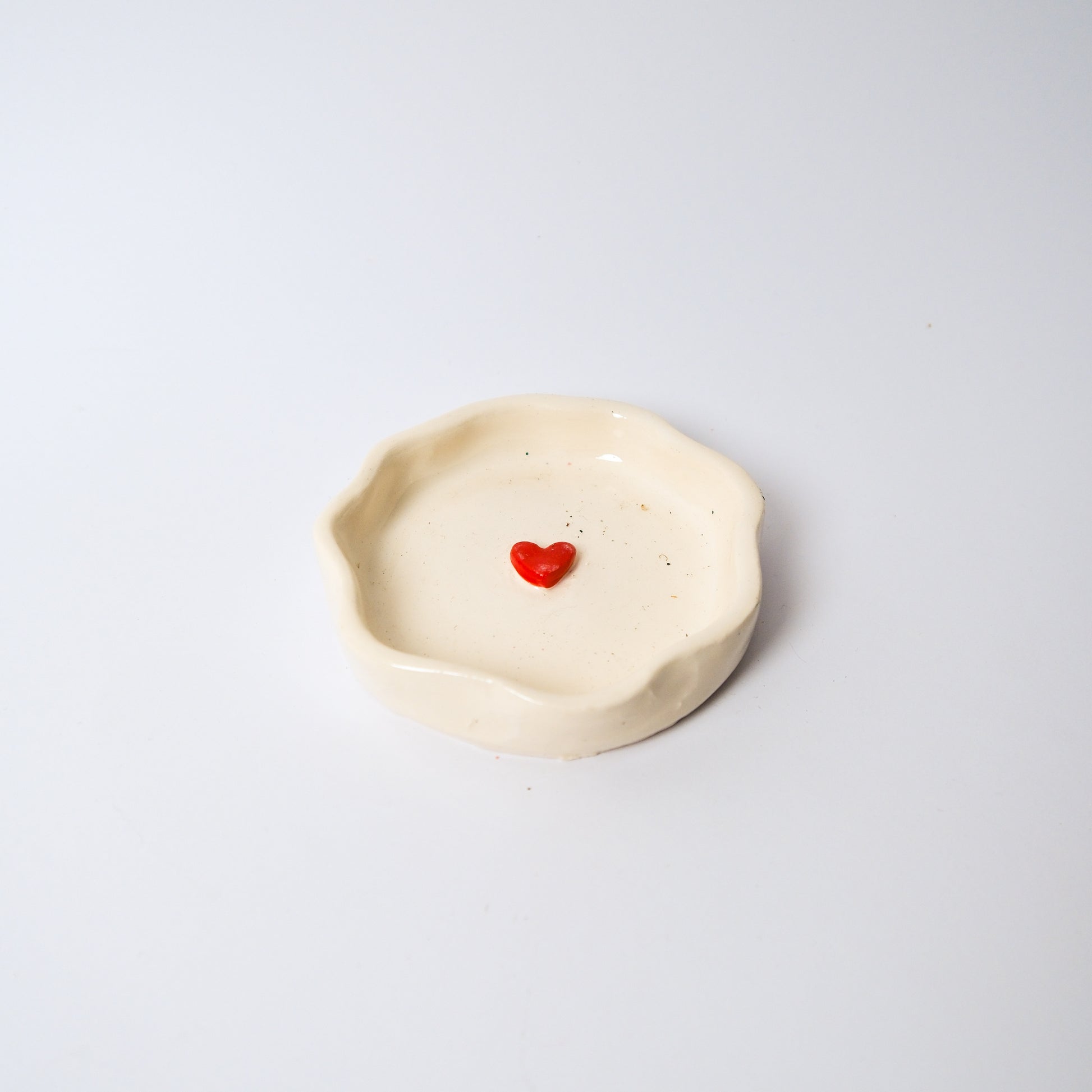 Heart Medium Dish in Red by Objects by Phoebe — view 2