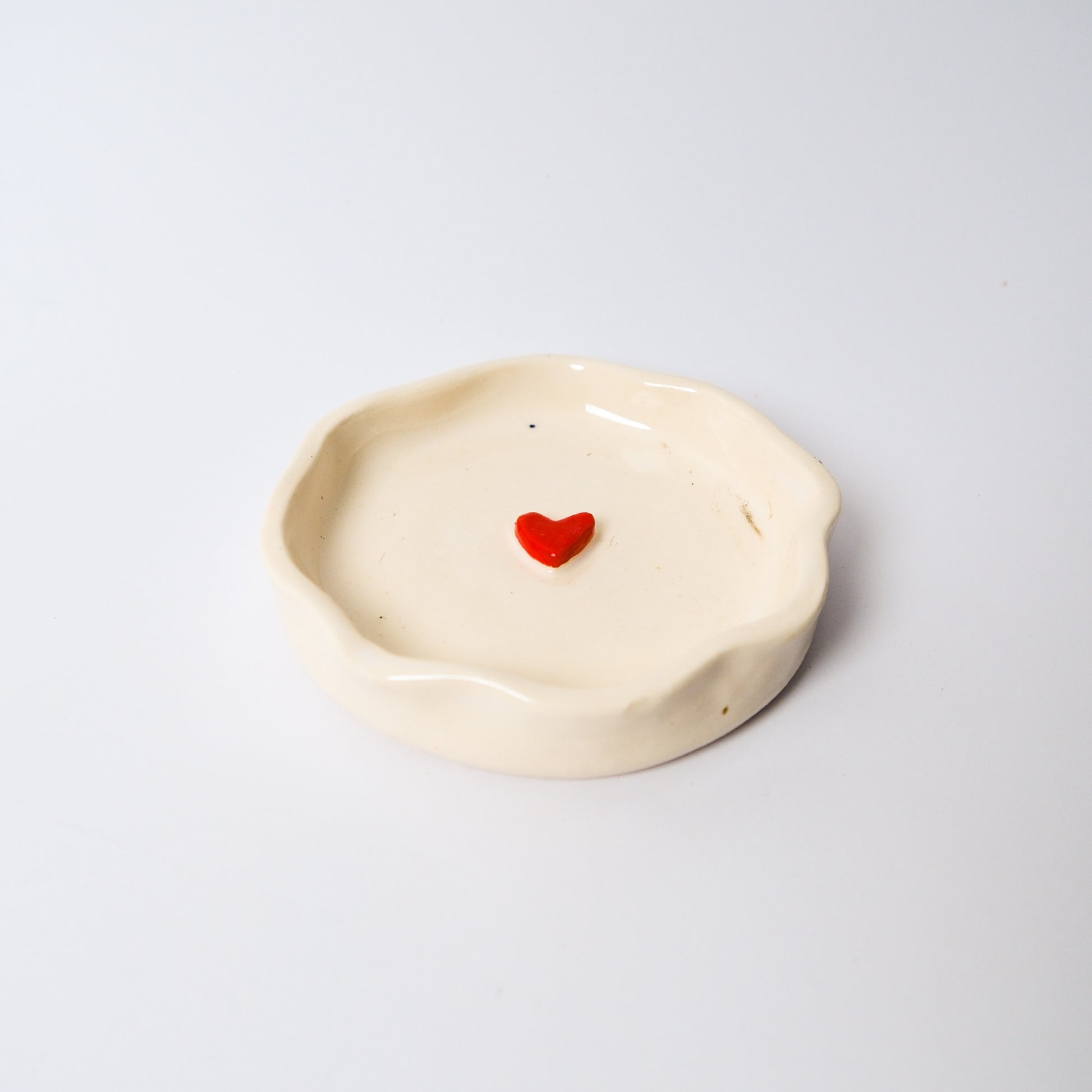 Heart Medium Dish in Red by Objects by Phoebe — view 3