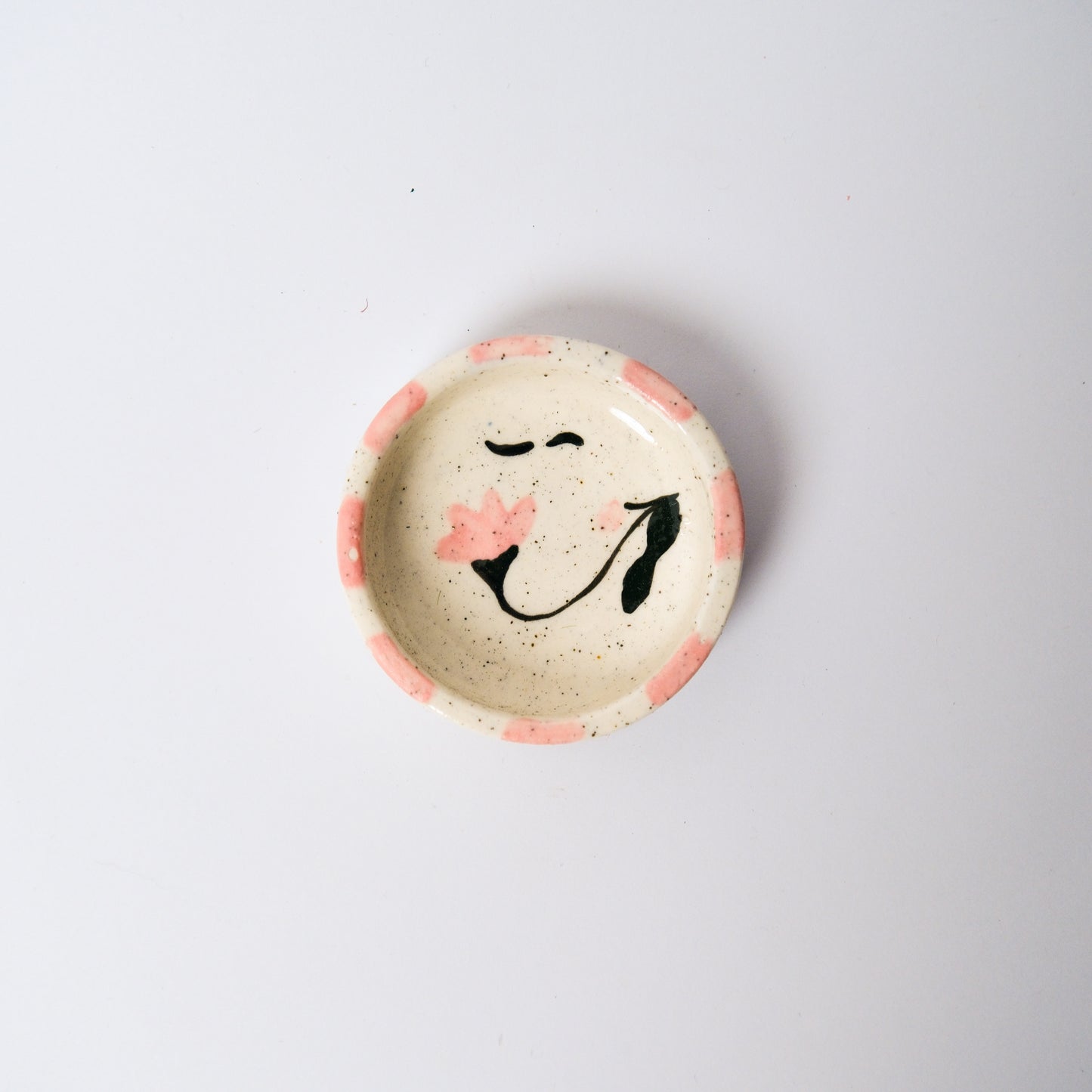 Rain Lily Soy Sauce Dish in Pink by Objects by Phoebe