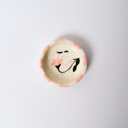 Rain Lily Soy Sauce Dish in Pink by Objects by Phoebe